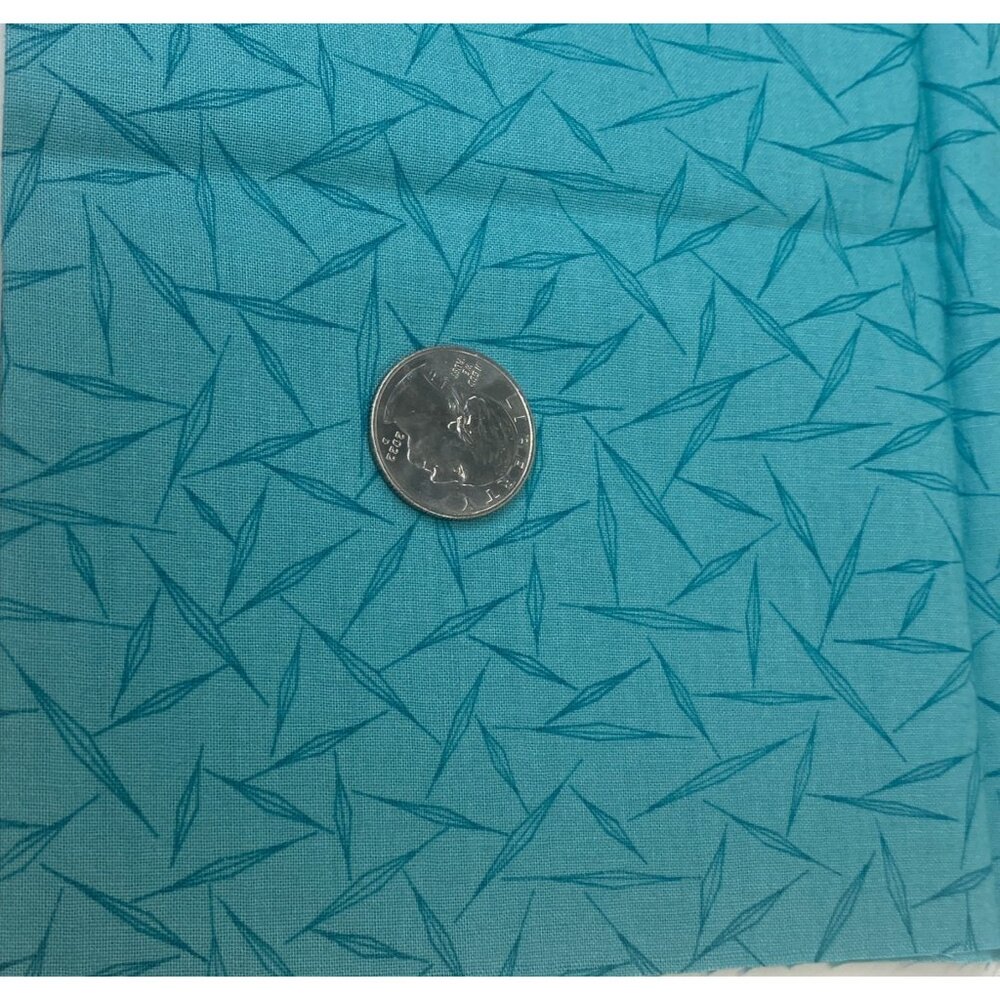 FQ Fat Quarter  Jinny Beyer Palette Fabric Quilting Teal Turquoise 18" x 22"